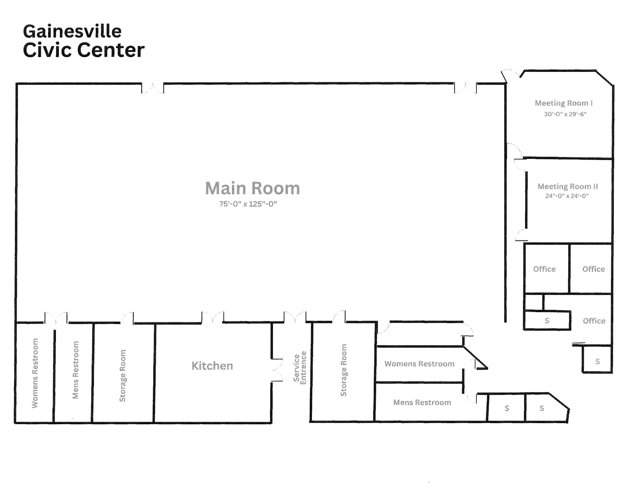Main Room Floor Plan 2025